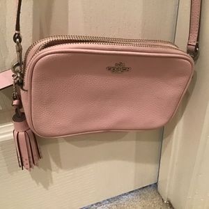 Coach pink camera bag